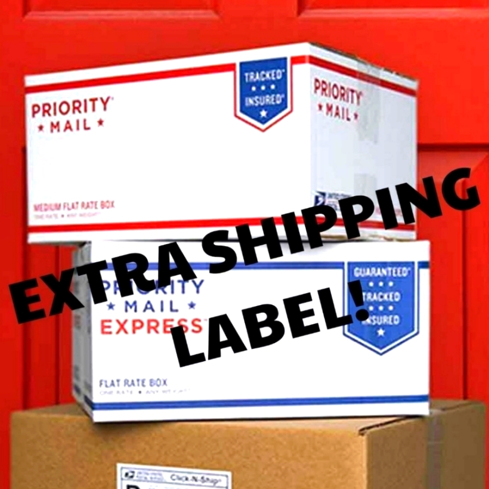 Extra shipping label 5lb+ (footwear w/entire closet purchase ONLY)